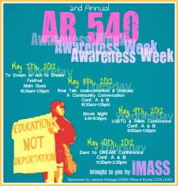 AB 540 Awareness Week Flyer
