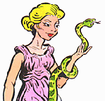 Hygeia holding a snake